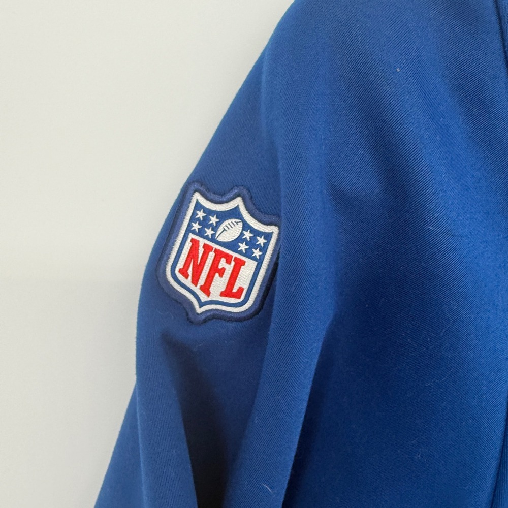 Nike Indianapolis Colts NFL Onfield Apparel Hoodie Blue Mens Medium Side Zips - Picture 8 of 9